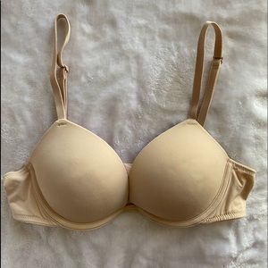 EUC Victoria’s Secret PINK | Wear Everywhere Super Push Up | NUDE | Size 34A